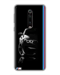Чехол для Xiaomi Redmi K20 с картинкой «Силуэт BMW в темноте»