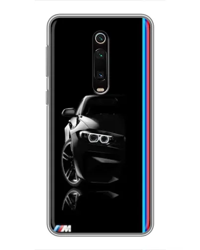 Чехол для Xiaomi Redmi K20 с картинкой «Силуэт BMW в темноте»