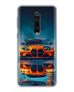 Чохол для Xiaomi Redmi K20 з картинкою «BMW — золота емблема»