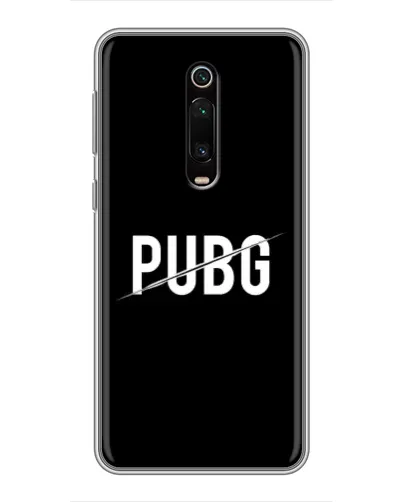 Чехол для Xiaomi Redmi K20 с картинкой «PUBG — белый логотип»