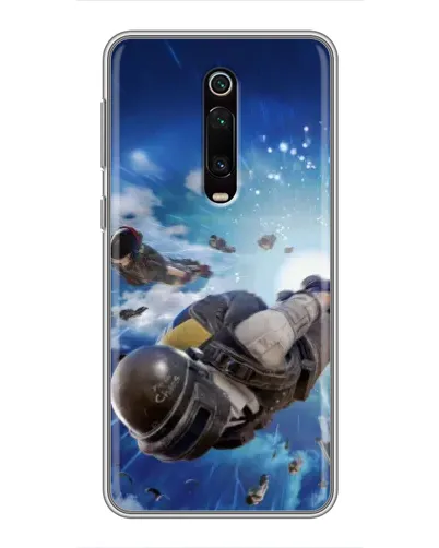 Чехол для Xiaomi Redmi K20 с картинкой «Десант PUBG — прыжок»
