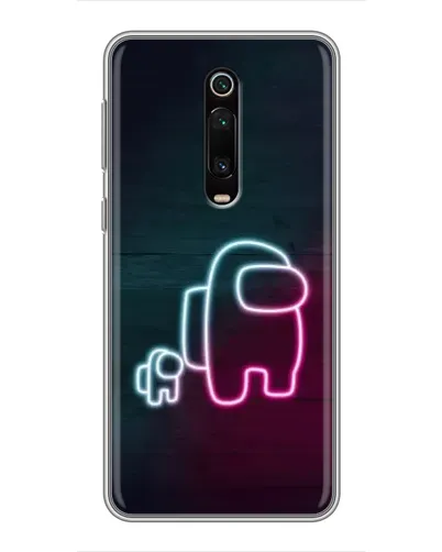 Чехол для Xiaomi Redmi K20 с картинкой «Among Us неон-арт»