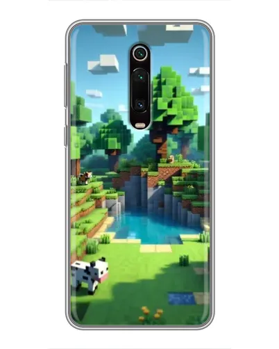 Чехол для Xiaomi Redmi K20 с картинкой «Minecraft летний день»
