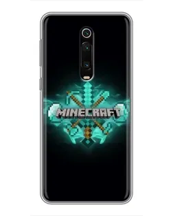 Чехол для Xiaomi Redmi K20 с картинкой «Minecraft Diamond лого»
