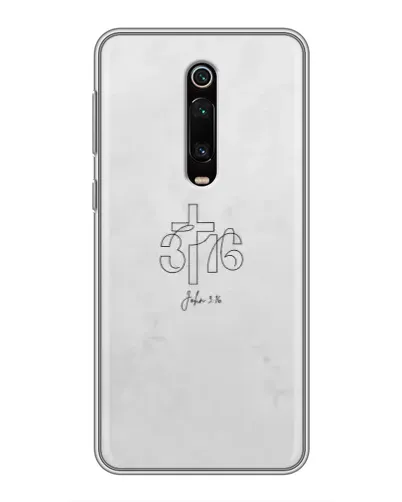 Чехол для Xiaomi Redmi K20 с картинкой «Иоанна 3:16 Крест»