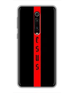 Чехол для Xiaomi Redmi K20 с картинкой «Красная линия веры»