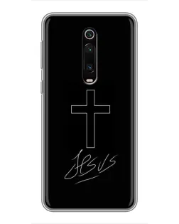 Чохол для Xiaomi Redmi K20 з картинкою «Графічний хрест Jesus»