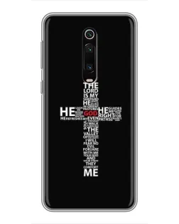 Чохол для Xiaomi Redmi K20 з картинкою «Текстовий хрест» Чохол для Xiaomi Redmi K20 з картинкою «Текстовий хрест»