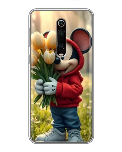 Чехол для Xiaomi Redmi K20 с картинкой «Микки с тюльпанами» Чехол для Xiaomi Redmi K20 с картинкой «Микки с тюльпанами»