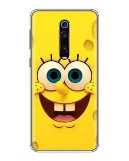 Чохол для Xiaomi Redmi K20 з картинкою «Губка Боб посмішка»