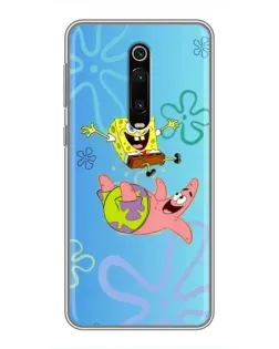 Чохол для Xiaomi Redmi K20 з картинкою «Спанч Боб та Патрік»