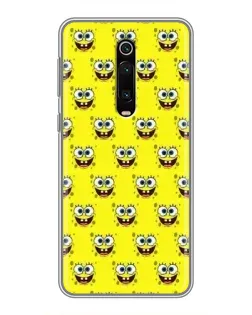 Чохол для Xiaomi Redmi K20 з картинкою «Паттерн Губка Боб»