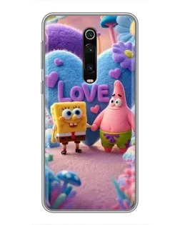 Чохол для Xiaomi Redmi K20 з картинкою «Губка Боб Патрік»