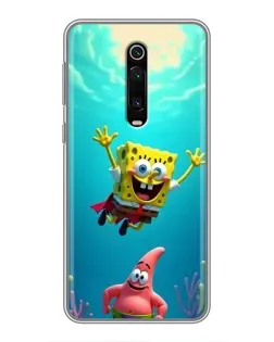 Чохол для Xiaomi Redmi K20 з картинкою «Спанч Боб під водою»