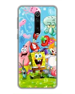 Чохол для Xiaomi Redmi K20 з картинкою «Губка Боб та друзі»