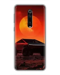 Чехол для Xiaomi Redmi K20 с картинкой «Cybertruck на Марсе»