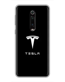 Чехол для Xiaomi Redmi K20 с картинкой «Tesla White Logo»