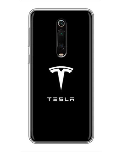 Чехол для Xiaomi Redmi K20 с картинкой «Tesla White Logo»