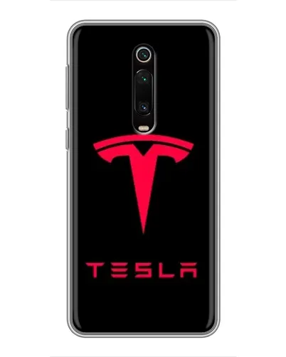 Чехол для Xiaomi Redmi K20 с картинкой «Tesla Red Logo»