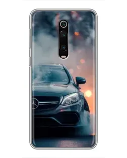 Чехол для Xiaomi Redmi K20 с картинкой «Mercedes — ночной город»