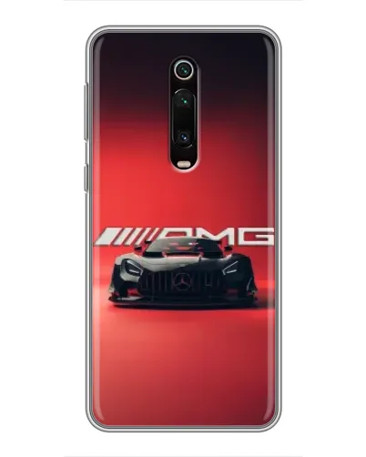 Чехол для Xiaomi Redmi K20 с картинкой «Mercedes AMG — красная линия»