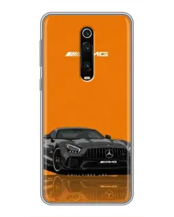 Чехол для Xiaomi Redmi K20 с картинкой «Оранжевый Mercedes AMG»