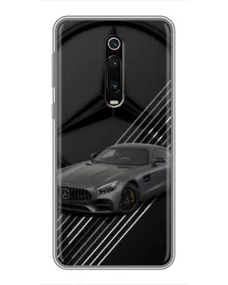 Чехол для Xiaomi Redmi K20 с картинкой «Mercedes AMG — графика»