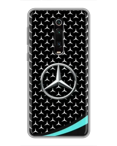 Чехол для Xiaomi Redmi K20 с картинкой «Mercedes — бирюзовый акцент»