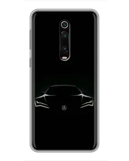 Чохол для Xiaomi Redmi K20 з картинкою «Mercedes — силует авто»