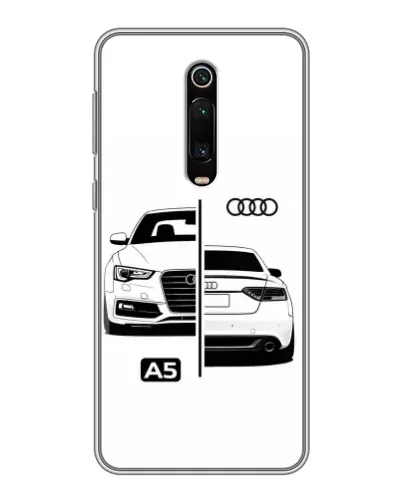 Чехол для Xiaomi Redmi K20 с картинкой «Audi — контрастный дизайн»