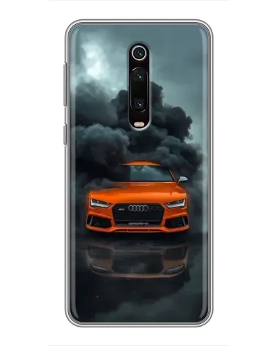 Чехол для Xiaomi Redmi K20 с картинкой «Audi в облаках дыма»