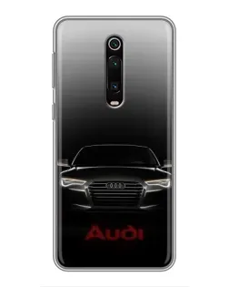 Чехол для Xiaomi Redmi K20 с картинкой «Audi — градиентный контур»