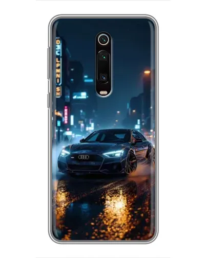 Чехол для Xiaomi Redmi K20 с картинкой «Ночной город и Audi»