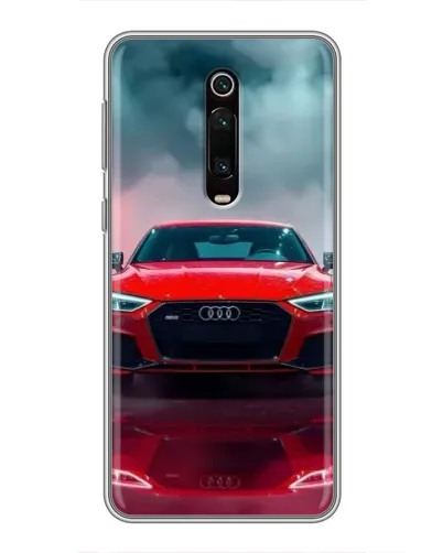 Чехол для Xiaomi Redmi K20 с картинкой «Audi RS — красный стиль»