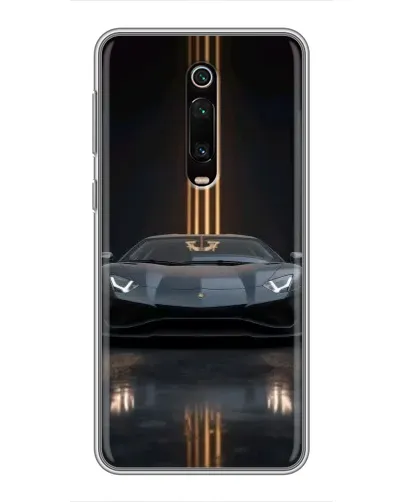 Чехол для Xiaomi Redmi K20 с картинкой «Lamborghini золотые линии»