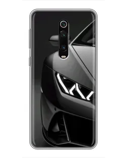 Чехол для Xiaomi Redmi K20 с картинкой «Lamborghini фары детализация»