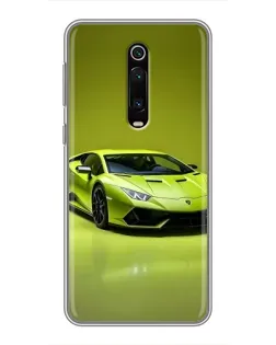 Чехол для Xiaomi Redmi K20 с картинкой «Салатовый Lamborghini Huracan»