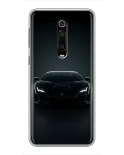 Чехол для Xiaomi Redmi K20 с картинкой «Черный Lamborghini Aventador»