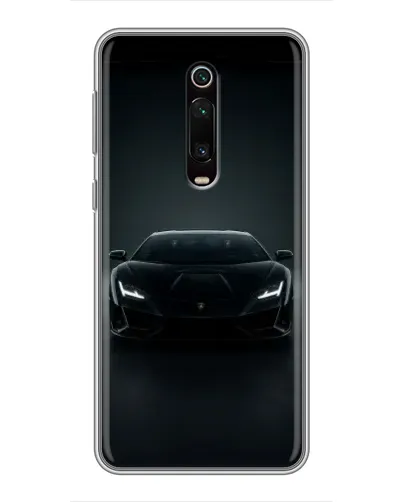 Чехол для Xiaomi Redmi K20 с картинкой «Черный Lamborghini Aventador»