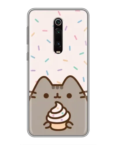 Чехол для Xiaomi Redmi K20 с картинкой «Пушин с кексом»