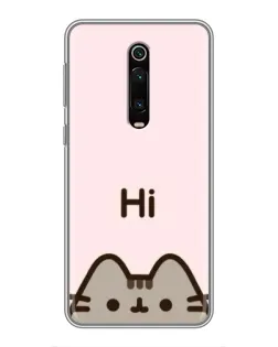 Чехол для Xiaomi Redmi K20 с картинкой «Пушин говорит Hi»