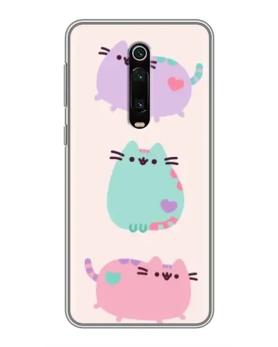 Чехол для Xiaomi Redmi K20 с картинкой «Pusheen трио»