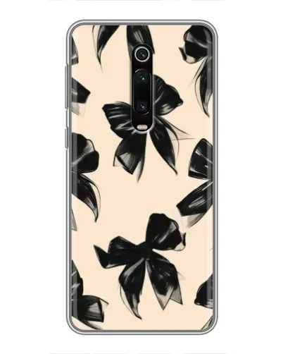 Чехол для Xiaomi Redmi K20 с картинкой «Паттерн черные банты» Чехол для Xiaomi Redmi K20 с картинкой «Паттерн черные банты»