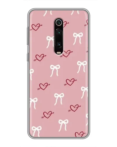Чехол для Xiaomi Redmi K20 с картинкой «Сердца и банты» Чехол для Xiaomi Redmi K20 с картинкой «Сердца и банты»