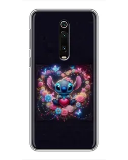 Чехол для Xiaomi Redmi K20 с картинкой «Stitch в цветах»