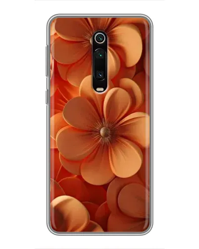 Чехол для Xiaomi Redmi K20 с картинкой «Оранжевый макро цветок»