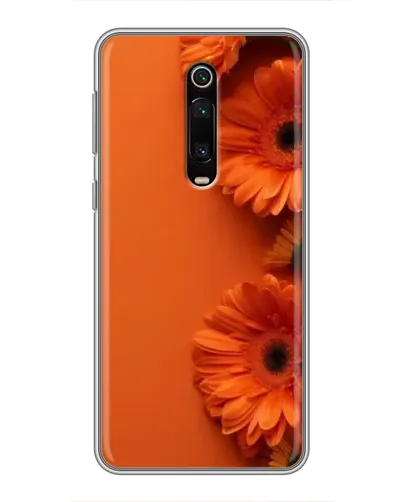 Чехол для Xiaomi Redmi K20 с картинкой «Оранжевые герберы»