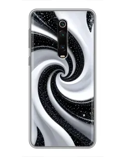 Чехол для Xiaomi Redmi K20 с картинкой «Черно-белая спираль» Чехол для Xiaomi Redmi K20 с картинкой «Черно-белая спираль»