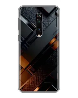 Чехол для Xiaomi Redmi K20 с картинкой «Черные геометрические блоки» Чехол для Xiaomi Redmi K20 с картинкой «Черные геометрические блоки»