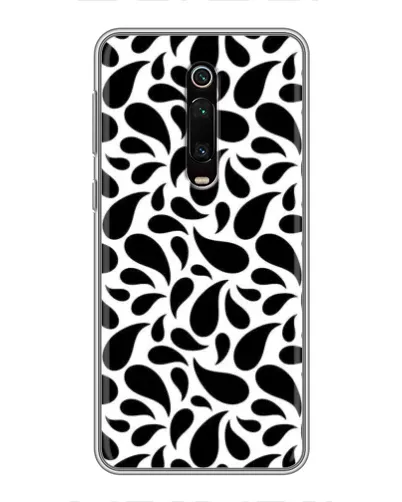 Чехол для Xiaomi Redmi K20 с картинкой «Контрастные черные капли»